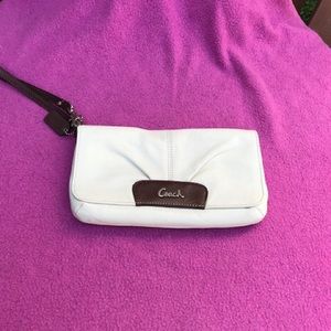 Coach Leather Large Flap Wristlet